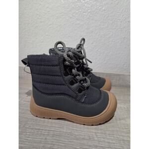 Cat & Jack Toddler Fox Side Zip Fashion Boots Charcoal Gray Size 6T